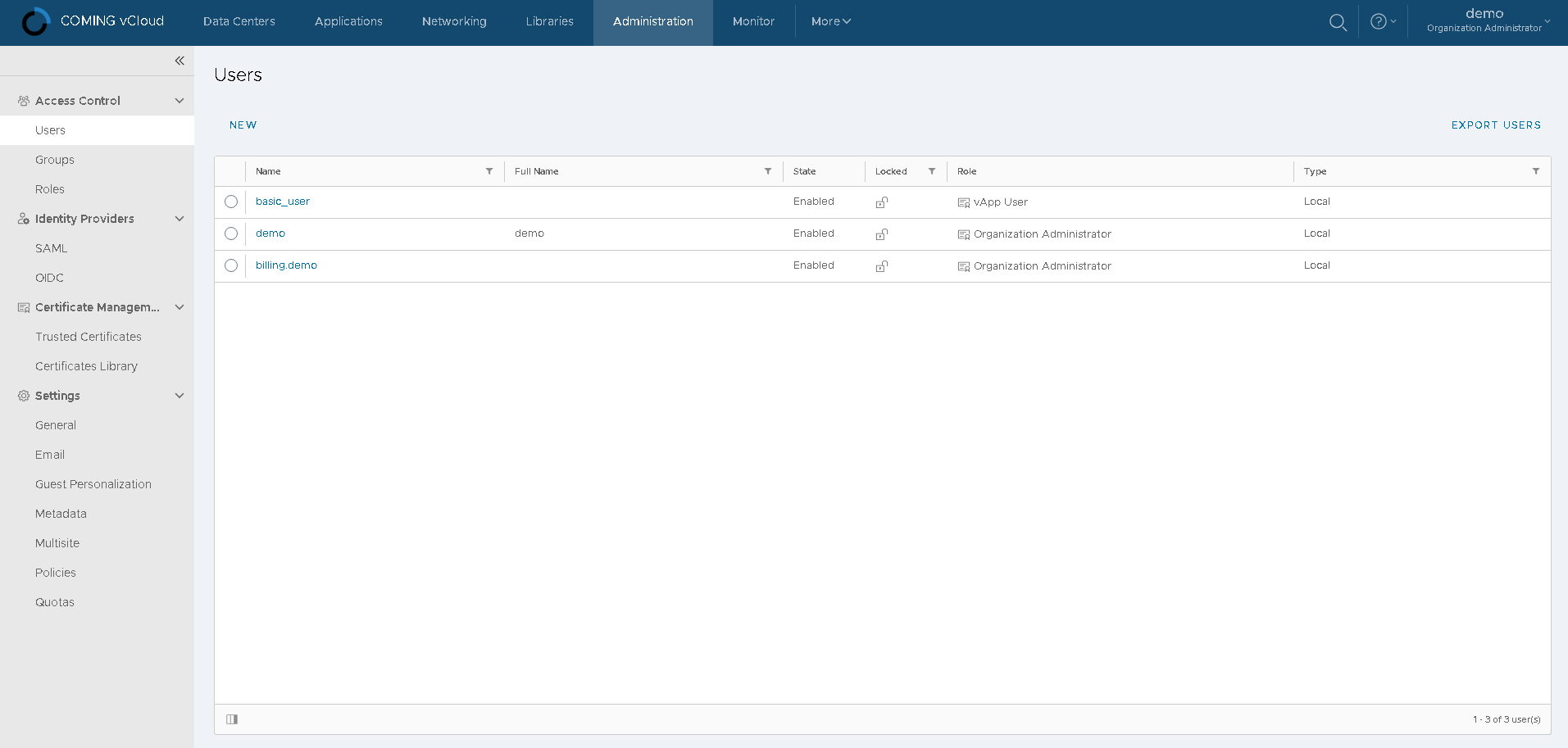 access-and-nav-administration