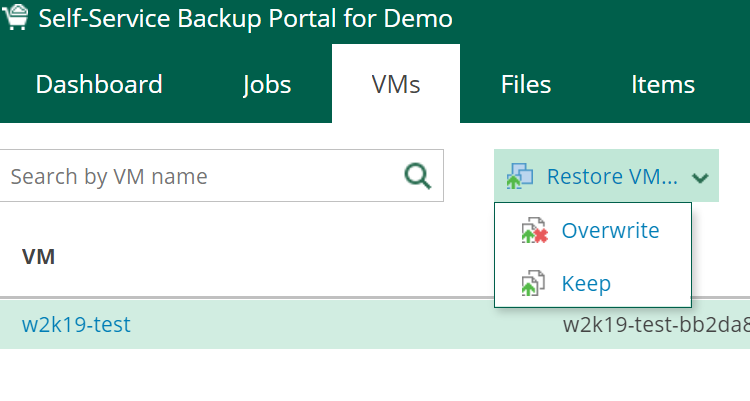 vprotect-vm-page-restore-vm
